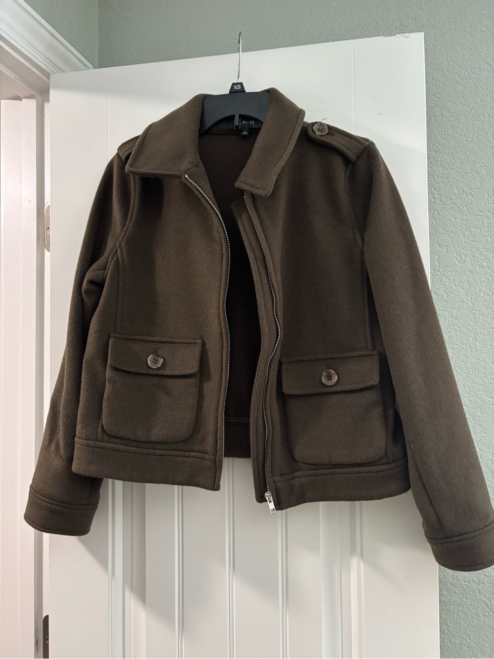 Talbots Brown Wool-Blend Coat